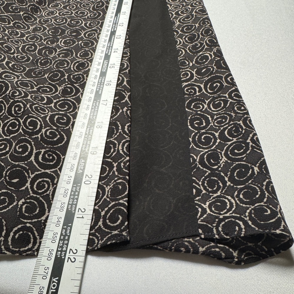 Armani Exchange Womens Dress Size 8 Brown Swirl Print Sleeveless V-Neck Maxi - Picture 10 of 10